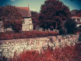 Churchyard, east path