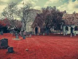 Churchyard, north corner