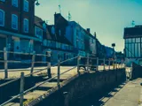 View toward Market Town from the bus stop